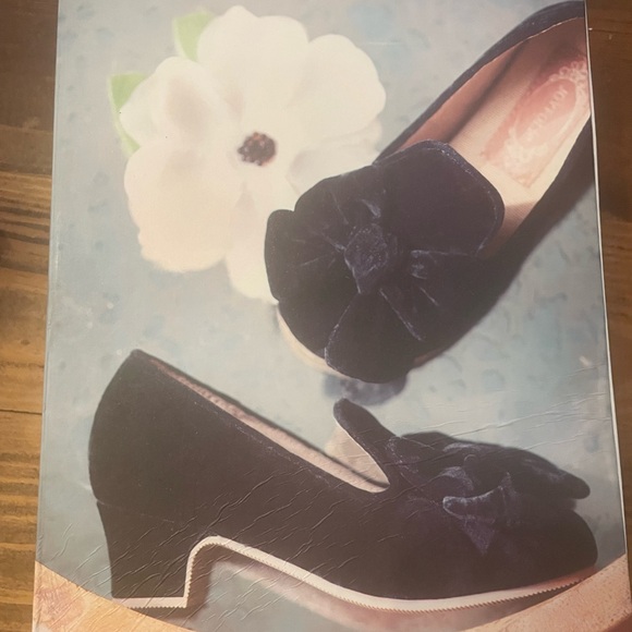 Joyfolie Velvet Loafers in Deep Blue - Picture 1 of 9